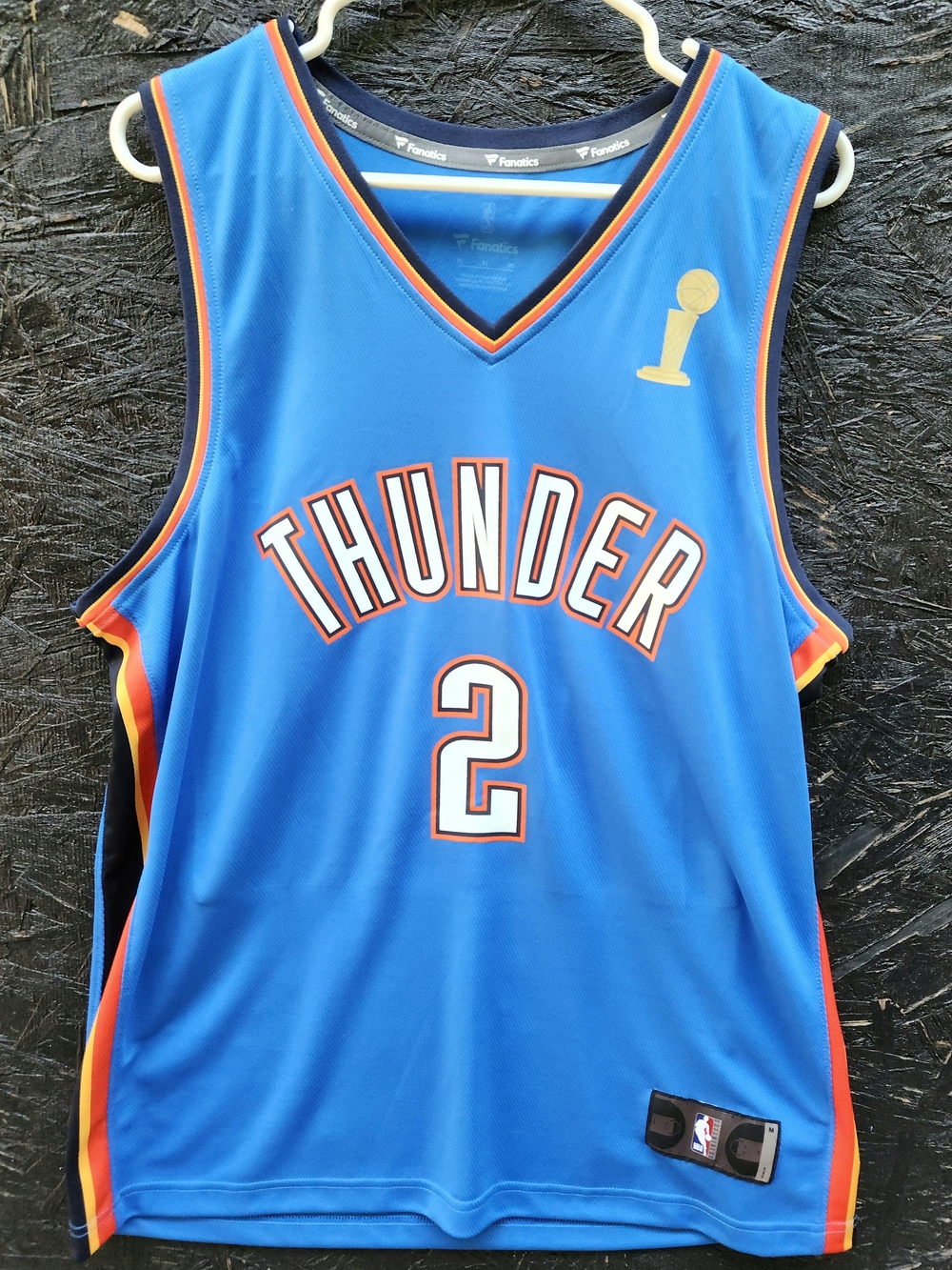 Fanatics Oklahoma City Thunder Shai Alexander Finals Blue Basketball Jersey